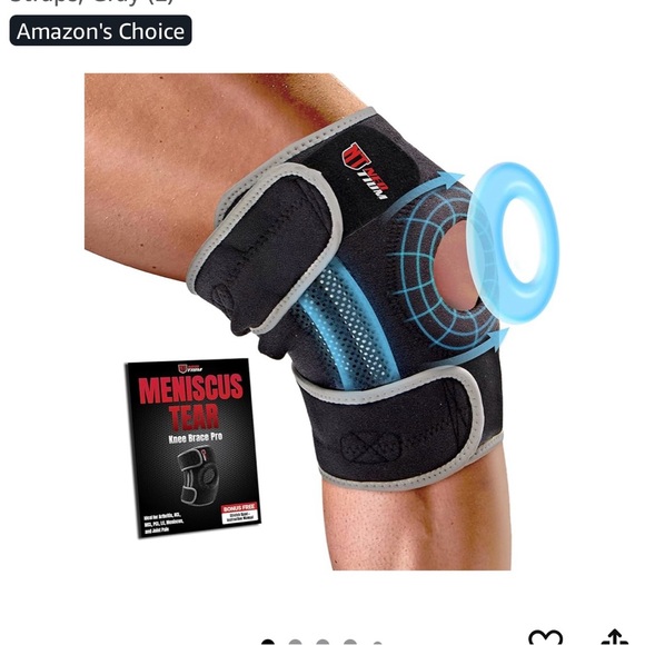 Unisex Knee Brace NWT Size Large Black - Picture 1 of 11